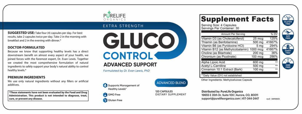 GlucoControl and its Ingredients