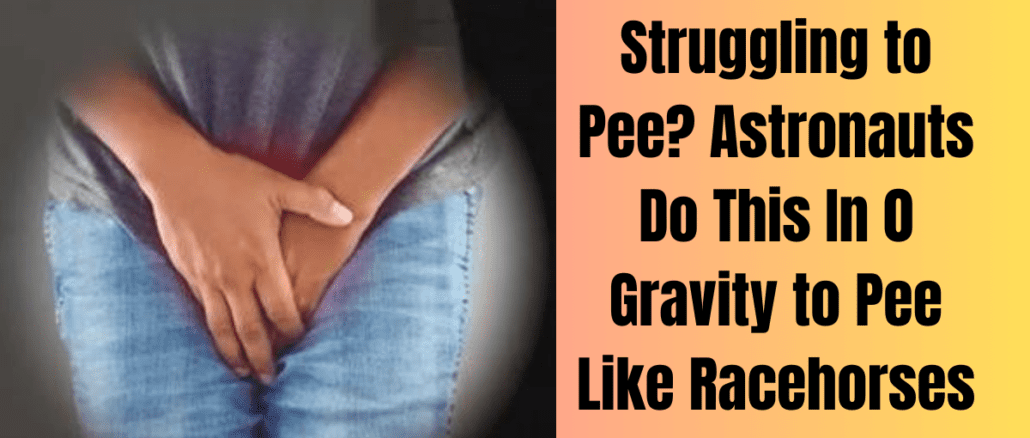 Struggling to Pee Astronauts Do This In 0 Gravity to Pee Like Racehorses