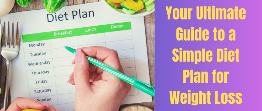 Your Ultimate Guide to a Simple Diet Plan for Weight Loss
